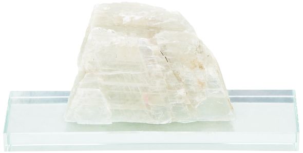 Polished 5" Wide Selenite and Crystal Glass Sculpture