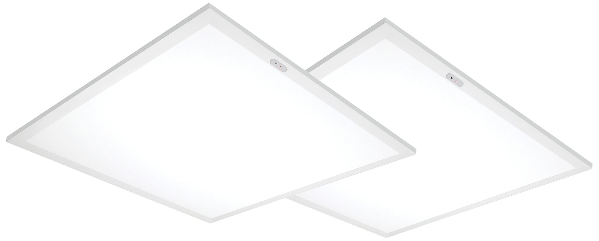 Emergency 24"W White 4000K LED Flat Panel Set of 2