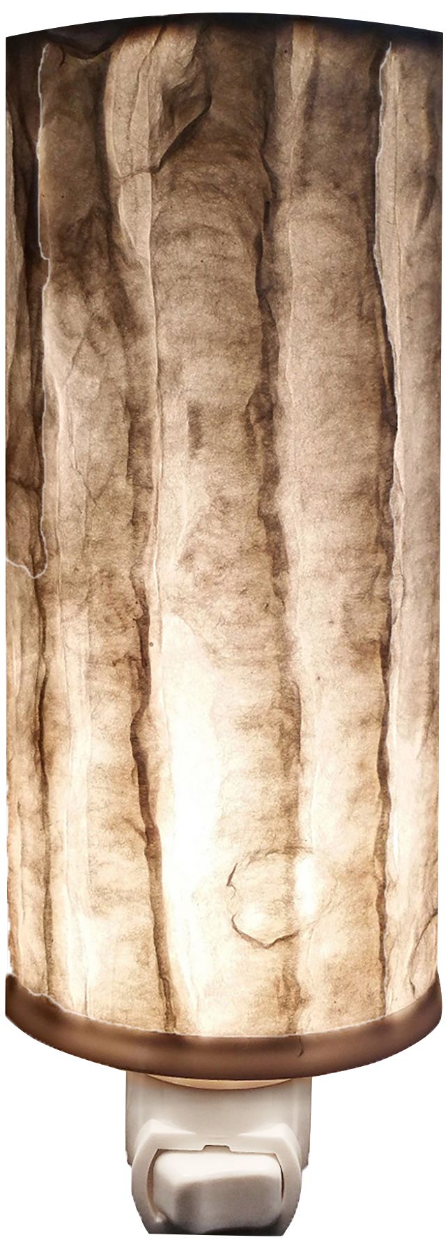 Eangee Paper 7" High Lines Cylinder Plug-In Night Light