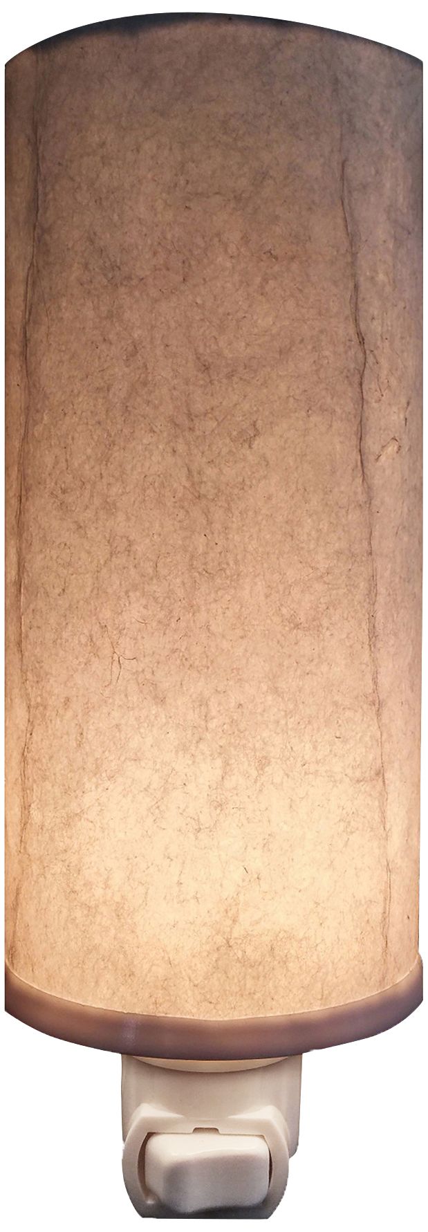 Eangee Paper 7" High Glacier Cylinder Plug-In Night Light