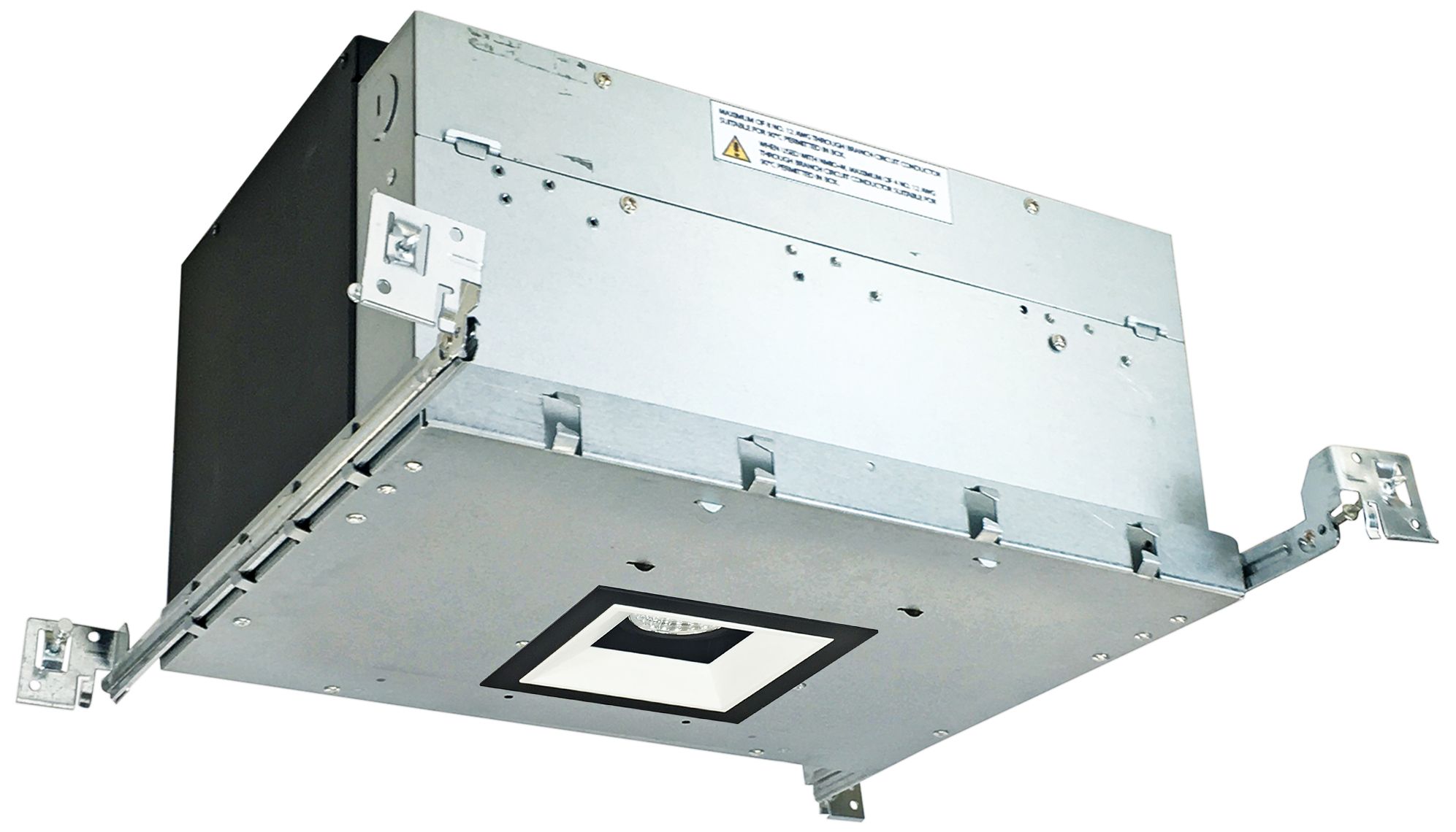 Iolite 4" Black/White-Black 1-Head 1000lm LED Recessed Kit