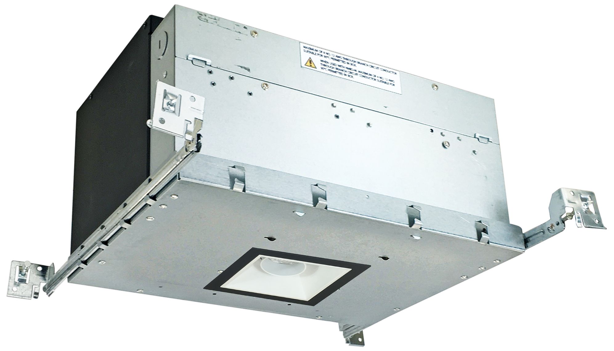 Iolite 4" White-Black 1-Head 800lm LED Snoot Recessed Kit