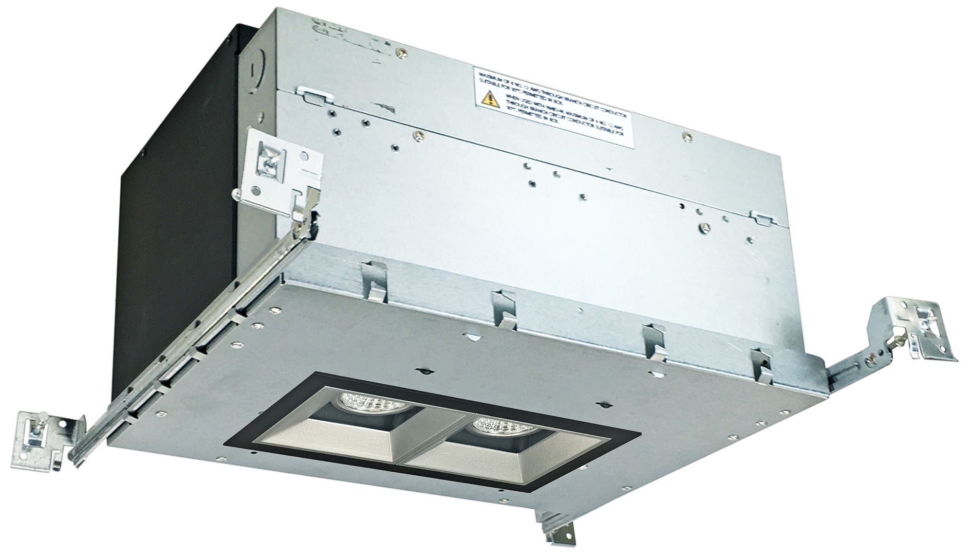 Iolite 4" Haze-Black 2-Head 800 Lumen LED Fixed Recessed Kit