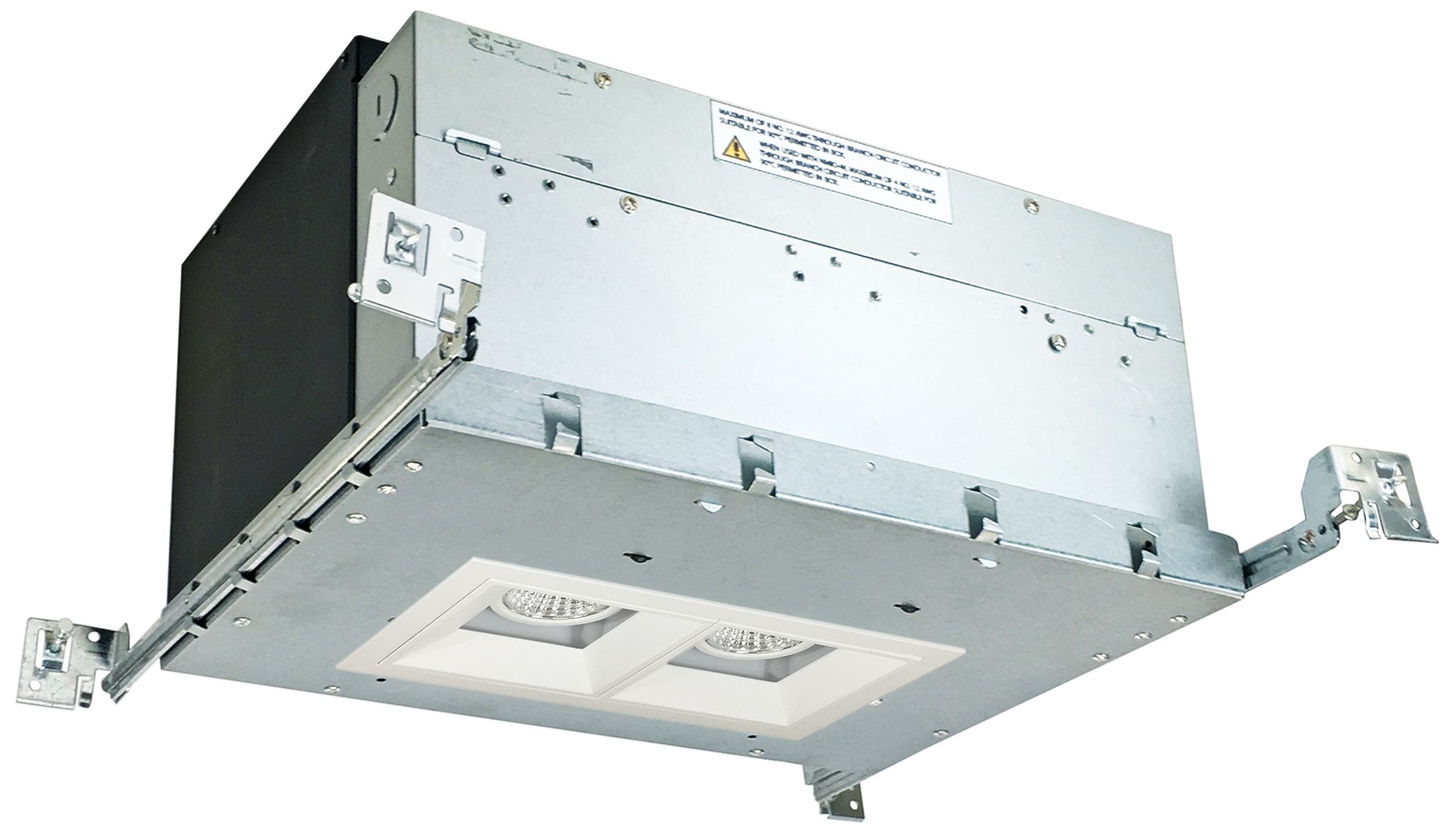 Nora Iolite 4" White 2-Head 800 Lumen LED Fixed Recessed Kit