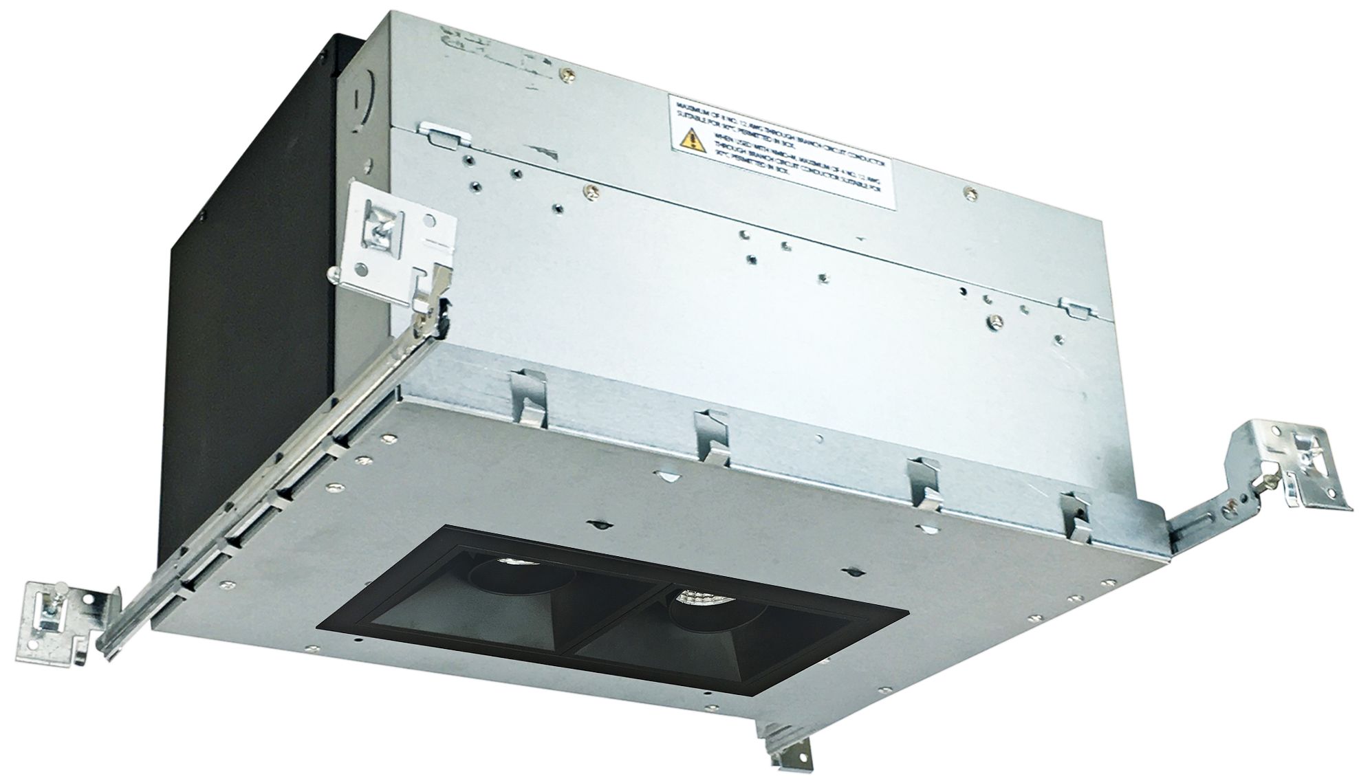 Iolite 4" Black 2-Head 1000 Lumen LED Snoot Recessed Kit