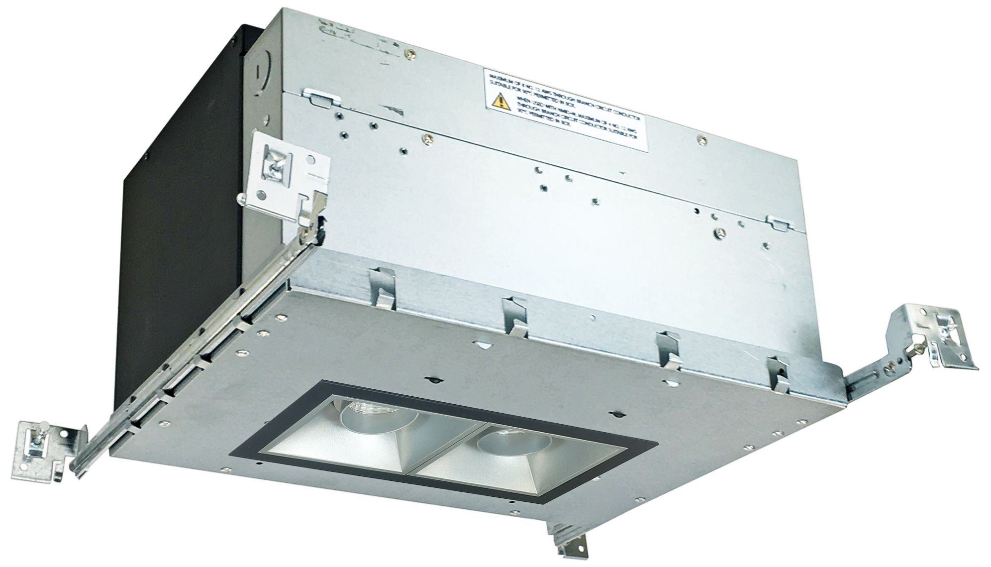 Iolite 4" Haze-Black 2-Head 1000lm LED Snoot Recessed Kit