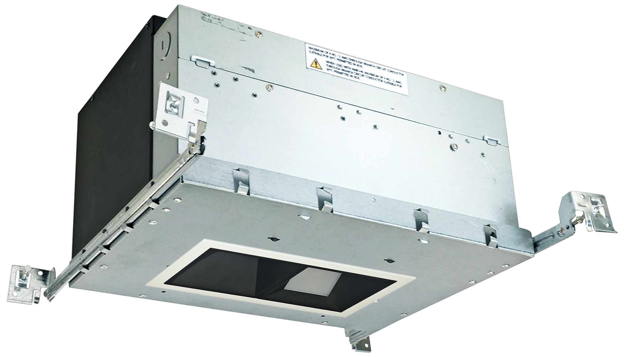 Iolite 4" Black-White 2-Head 1000lm LED Wall Wash Recess Kit