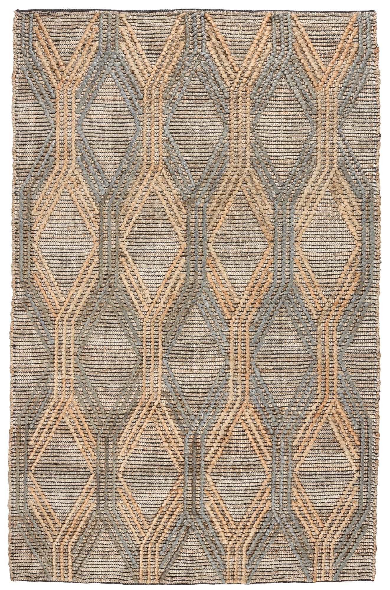 Sylmar Natural and Mineral Blue Jute Area Rug