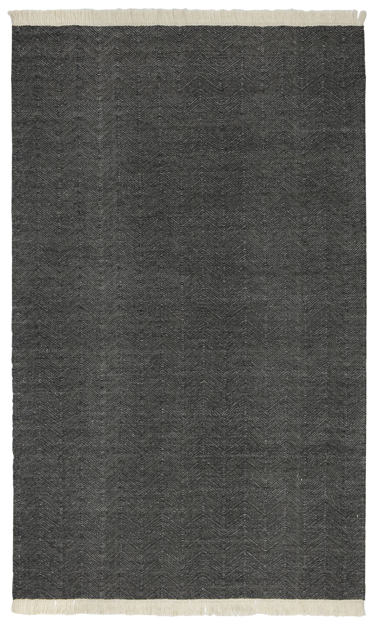 Augusta Gray Charcoal Indoor-Outdoor Area Rug