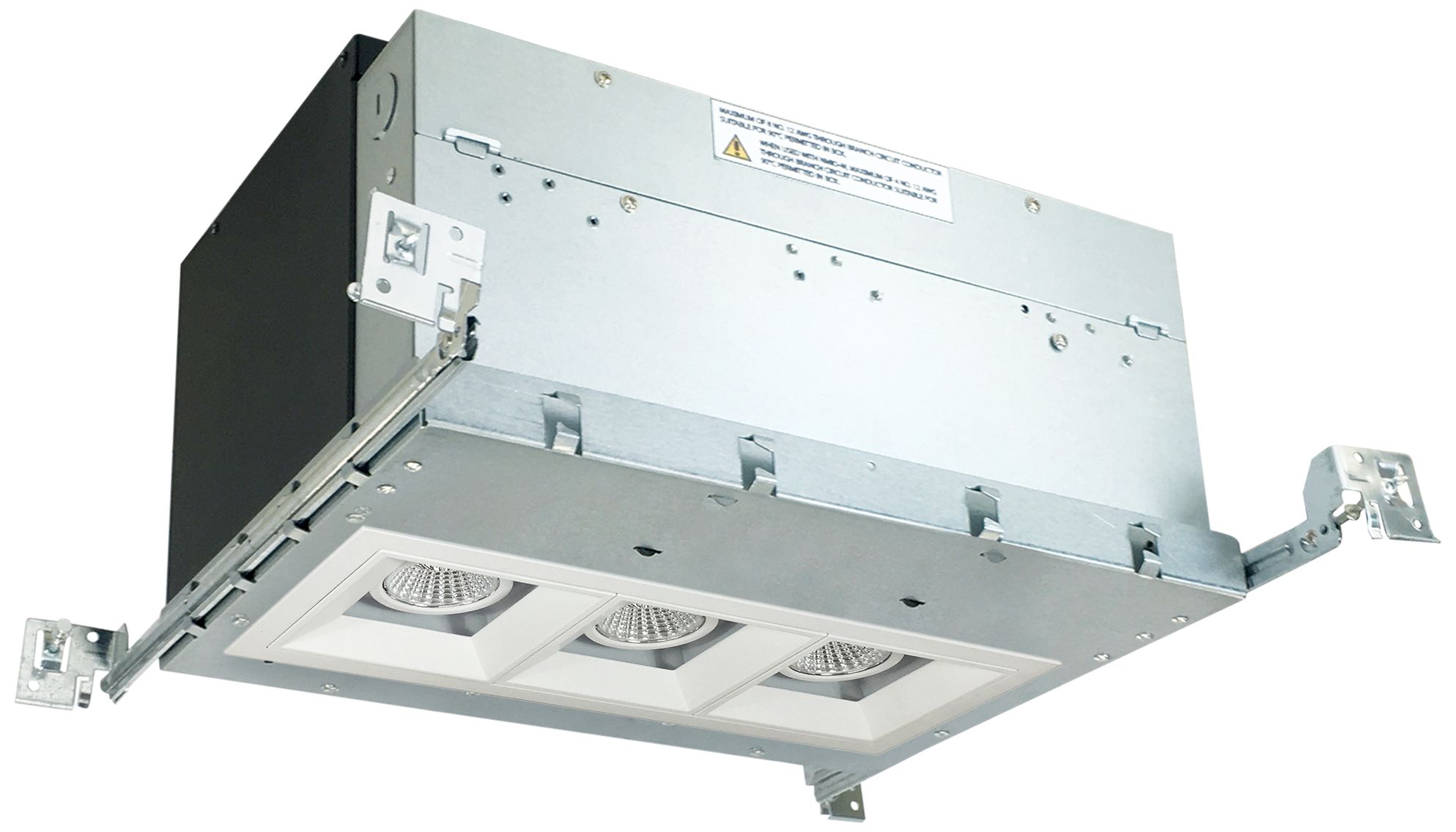 Nora Iolite 4" White 3-Head 800 Lumen LED Fixed Recessed Kit