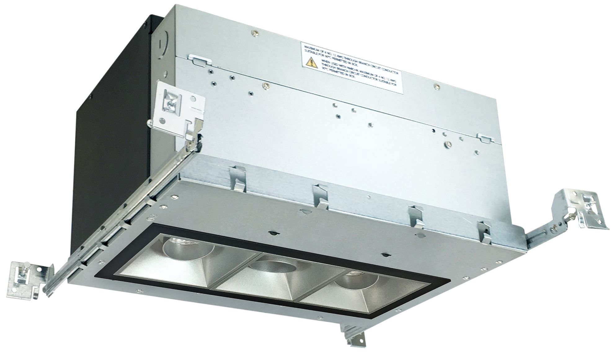 Iolite 4" Haze-Black 3-Head 1000lm LED Snoot Recessed Kit