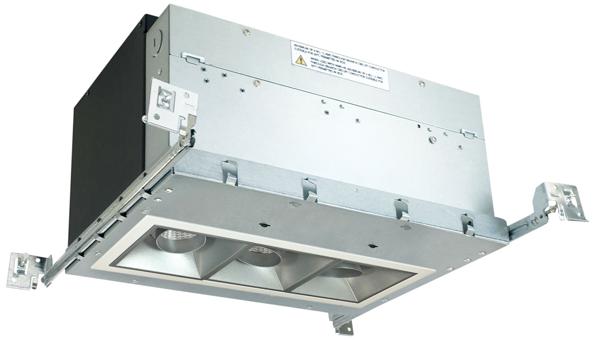 Iolite 4" Haze-White 3-Head 1000lm LED Snoot Recessed Kit