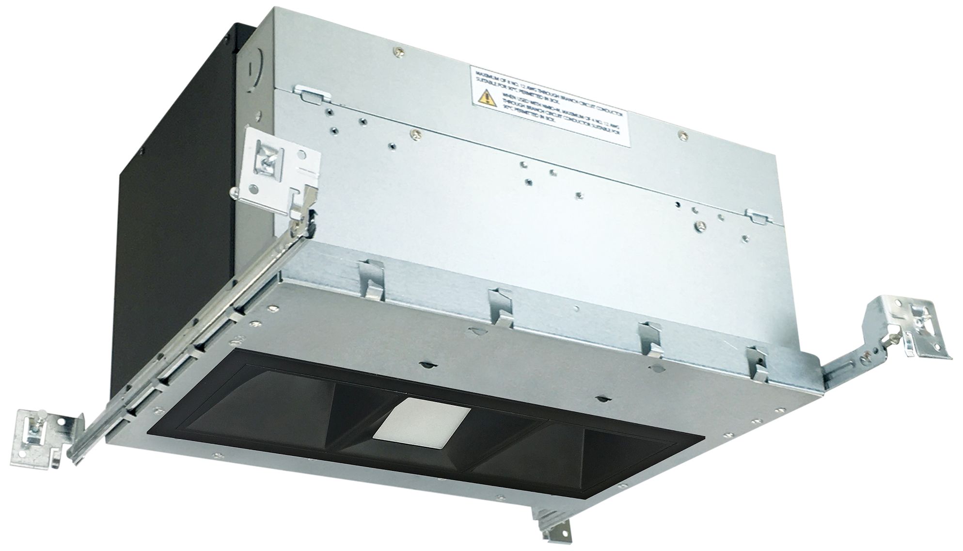 Nora Iolite 4" Black 3-Head 800lm LED Wall Wash Recessed Kit