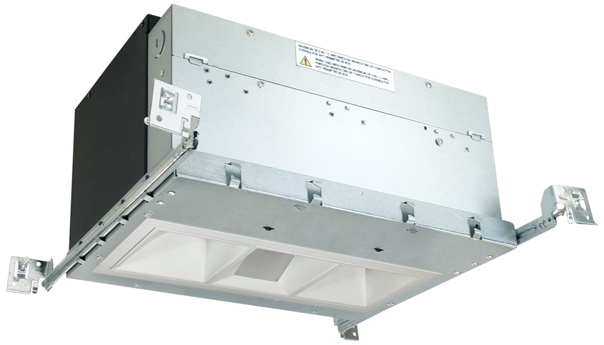 Iolite 4" White 3-Head 1000 Lumen LED Wall Wash Recessed Kit