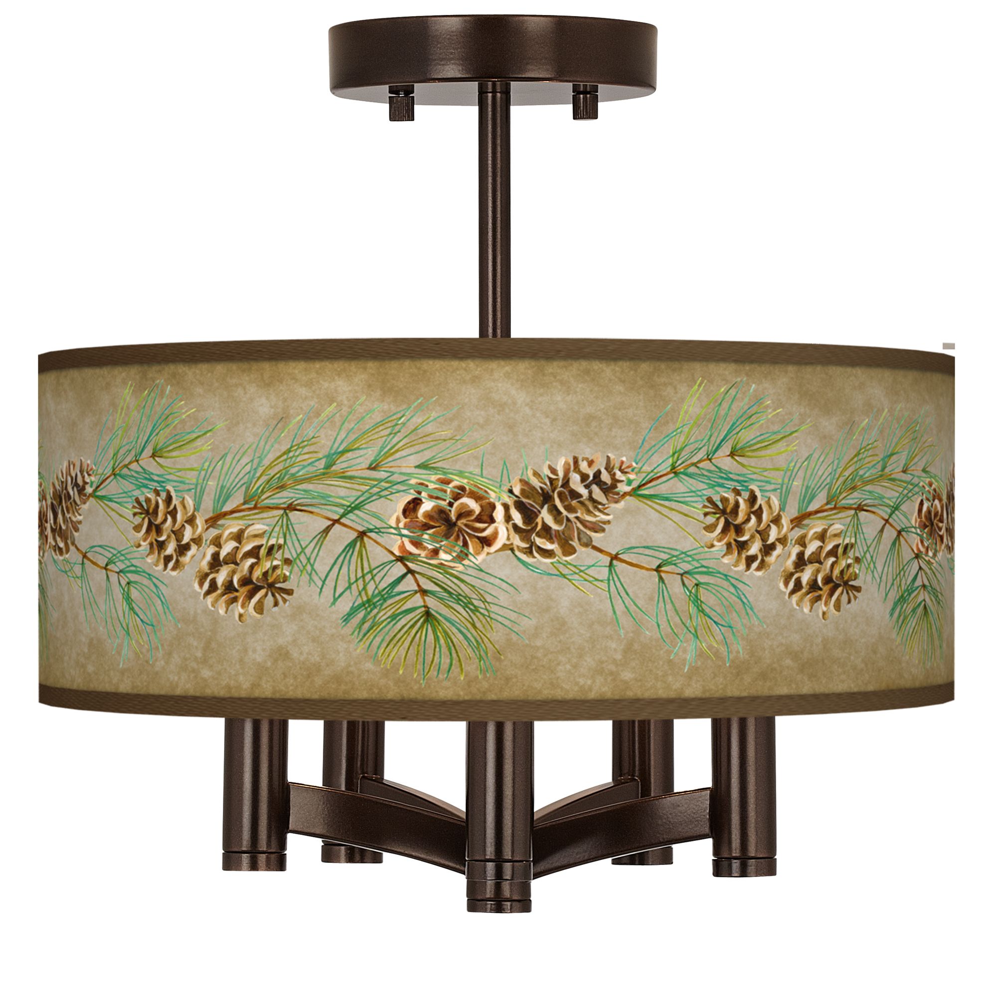 Cone Branch Ava 5-Light Bronze Ceiling Light