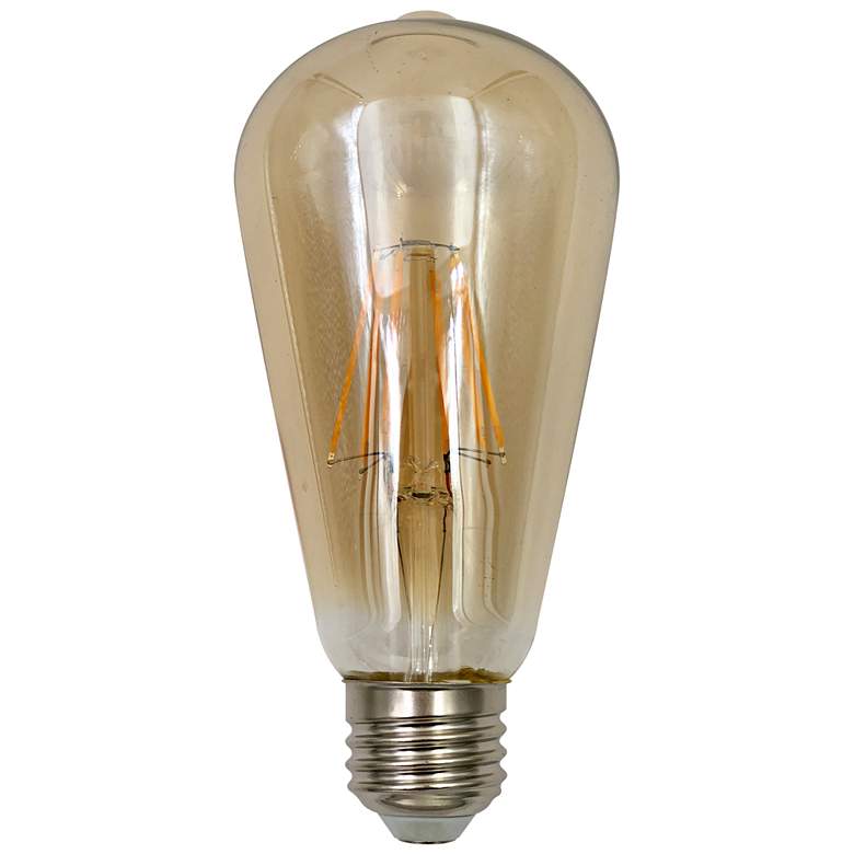 75 Watt Equivalent Amber 8W LED Dimmable Edison Bulb