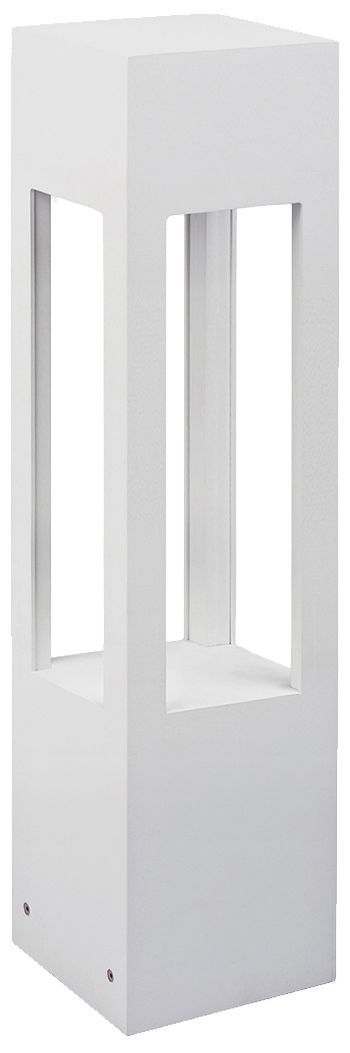 Napa 24" High White Square LED Landscape Bollard Light