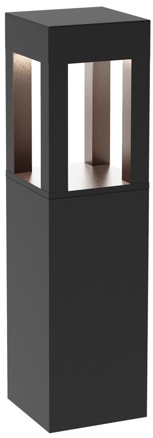 Sonoma 24" High Black Square LED Landscape Bollard Light
