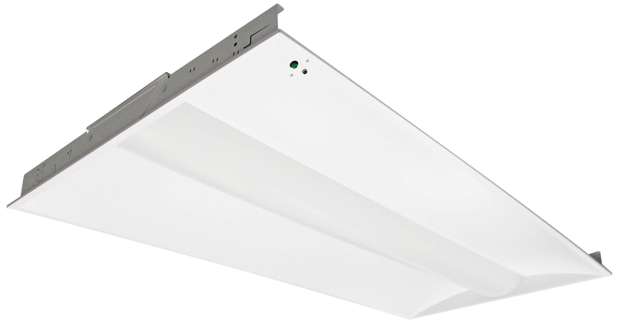 Nuvo 2x4 Foot White 4000K 50W LED Emergency Recessed Troffer 76X26 Lamps Plus