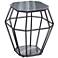 Tocca 20 1/4" Wide Octagonal Black Marble Accent Table