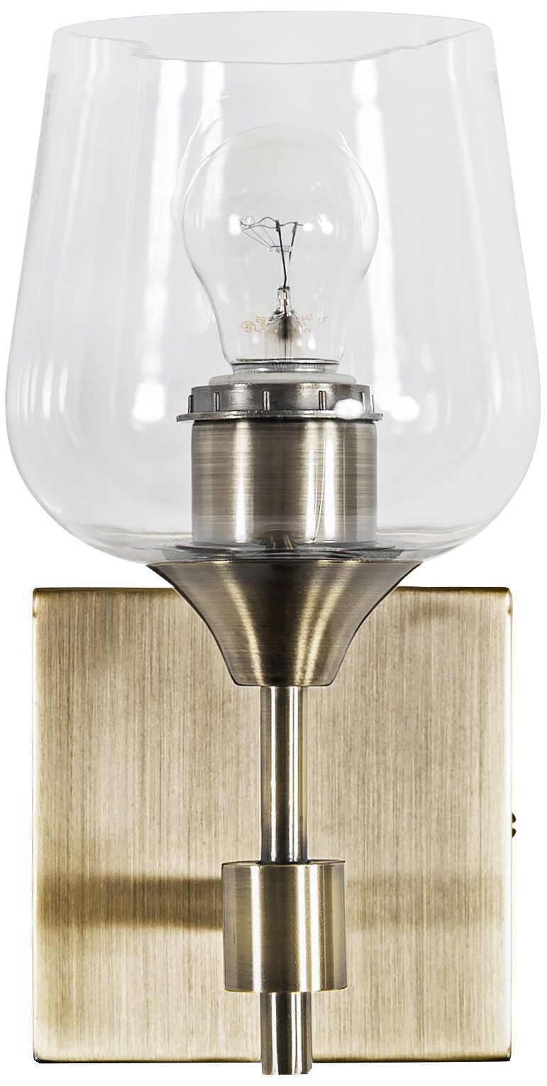 Varaluz Margaux 10" High Antique Brass Wall Sconce