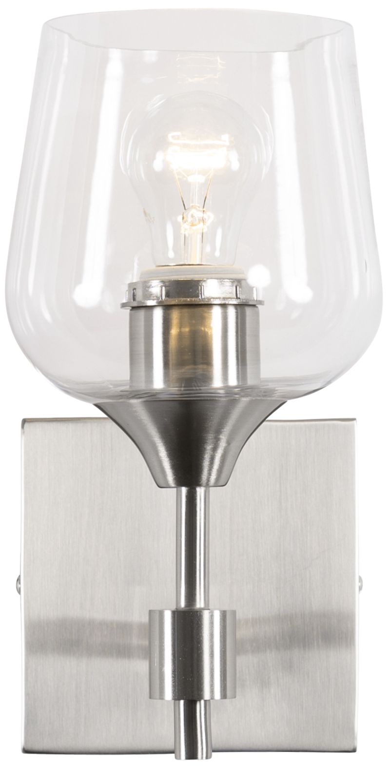 Varaluz Margaux 10" High Satin Nickel Wall Sconce