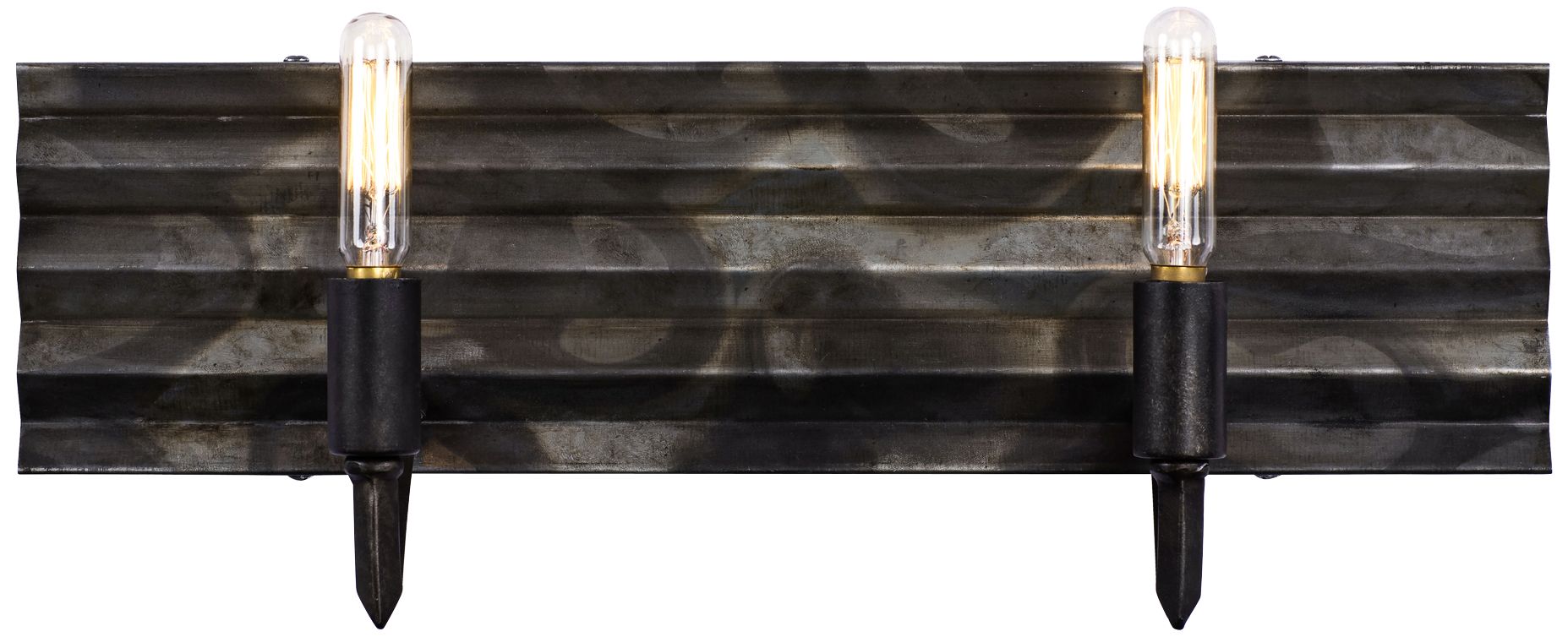 Varaluz Flynne 6 1/4"H Ombre Galvanized 2-Light Wall Sconce