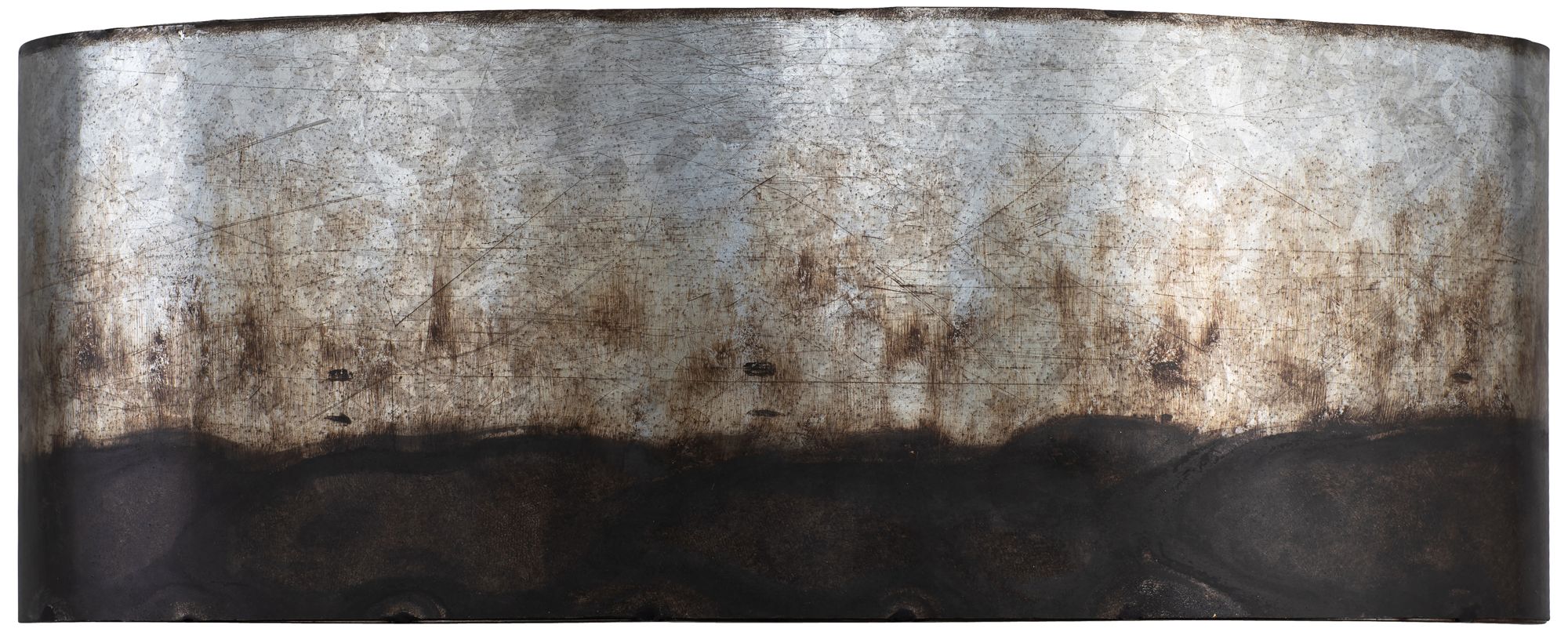 Varaluz Cannery 6" High Ombre Galvanized Wall Sconce