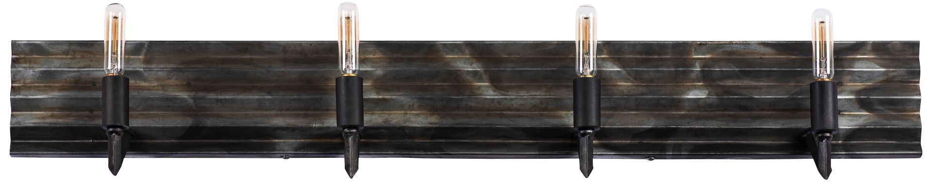 Varaluz Flynne 33 1/4" Wide Ombre Galvanized 4-Light Bath Light