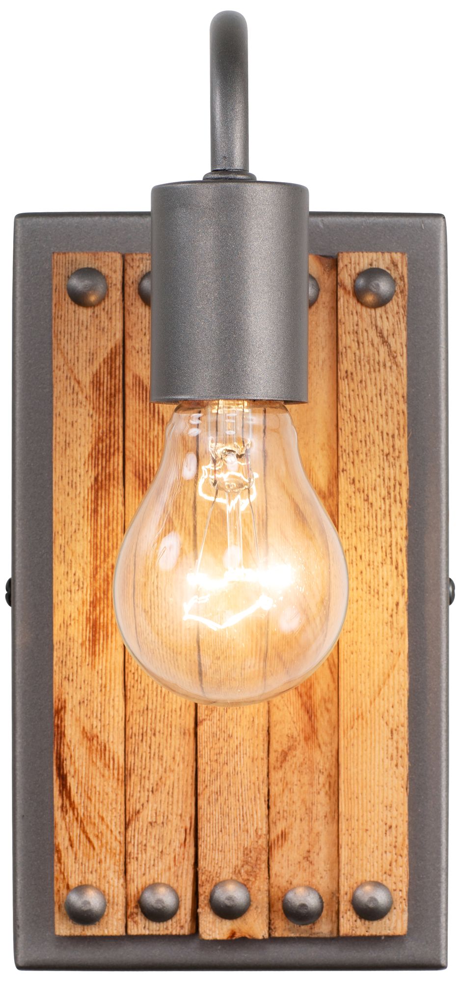 Varaluz Ella Jane 10"H New Bronze and Honey Wood Wall Sconce