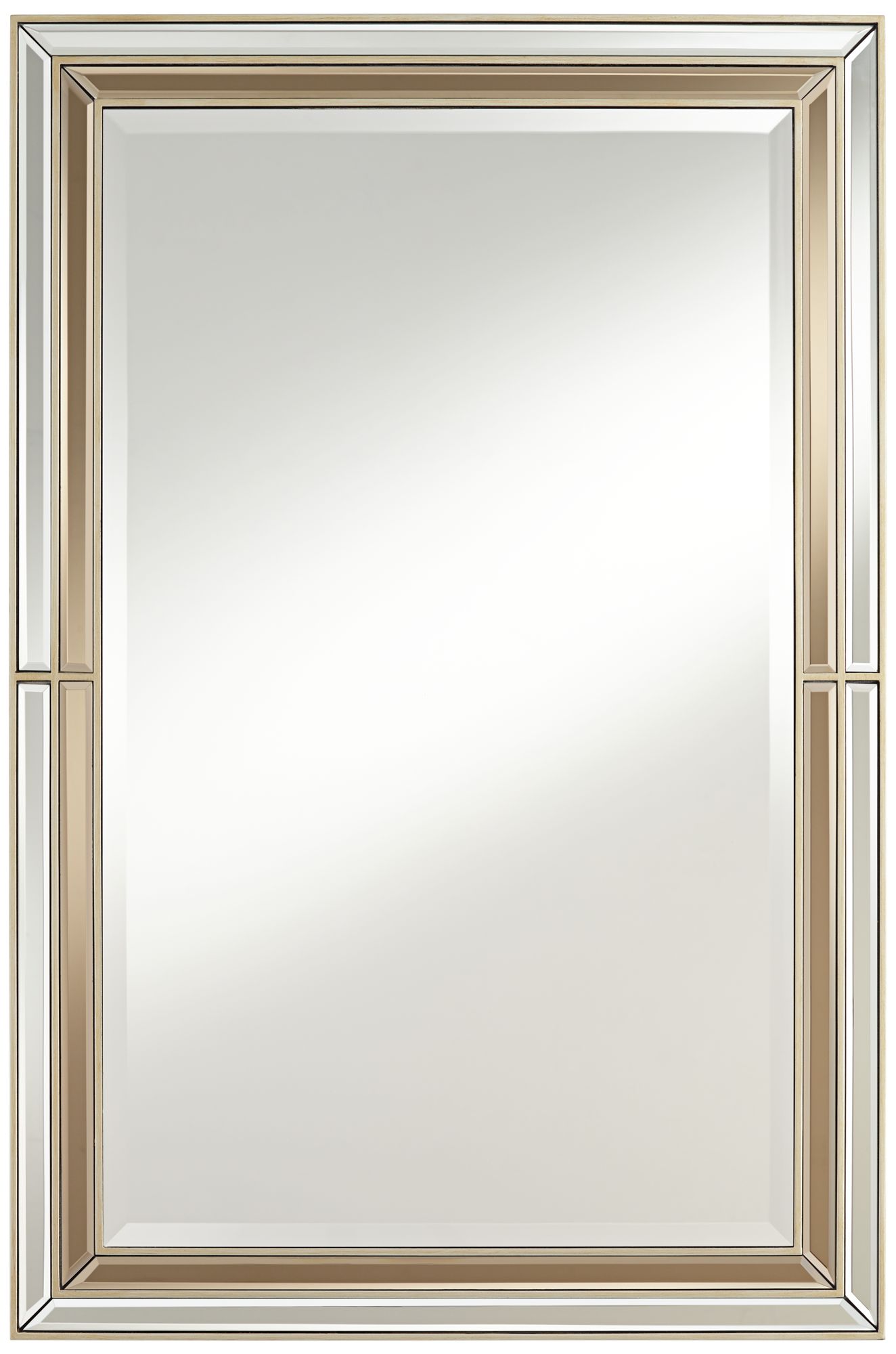 Possini Euro Markis 28" x 42" Champagne Wall Mirror