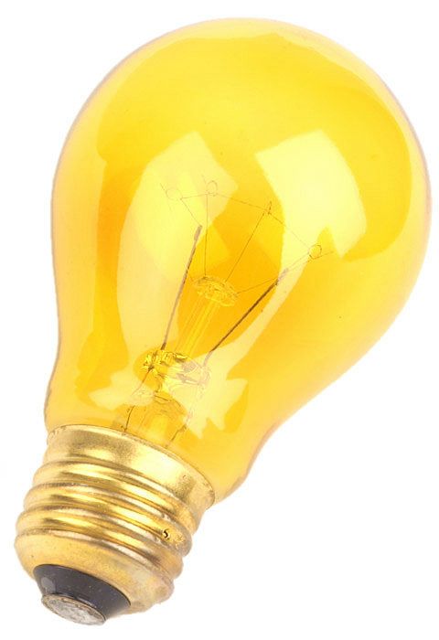 Yellow 25 Watt Party Light Bulb by Satco