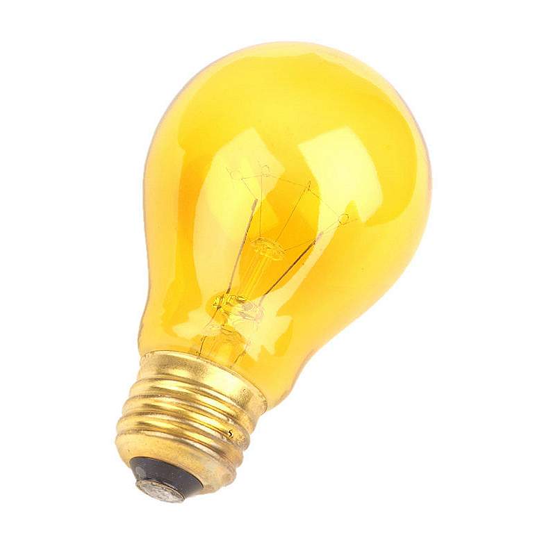 Yellow 25 Watt Party Light Bulb by Satco