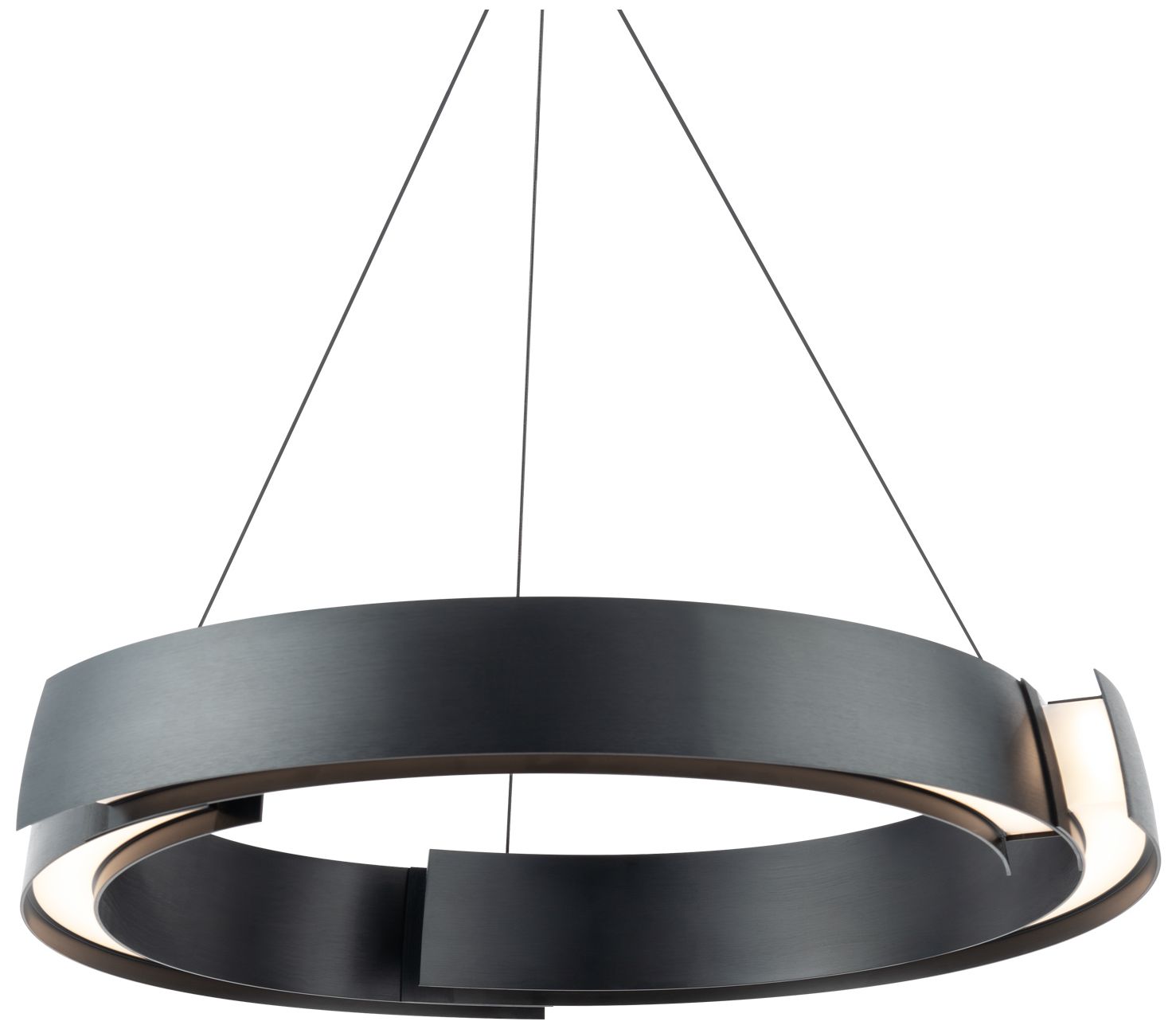 Modern Forms Battlestar 3.5"h X 28.25"w 1-light Pendant In Black