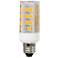 40W Equivalent Clear 4W LED Dimmable Candelabra Tube Bulb