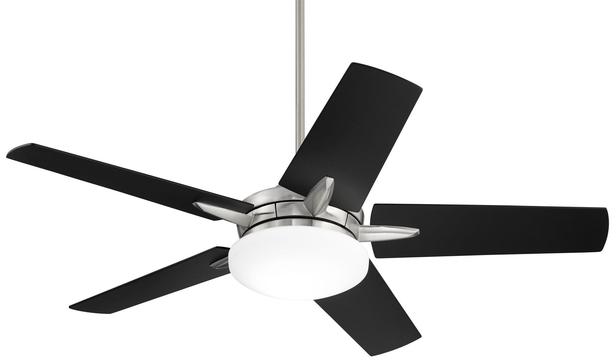 56 Casa Endeavor Brushed Nickel Matte Black Led Ceiling Fan