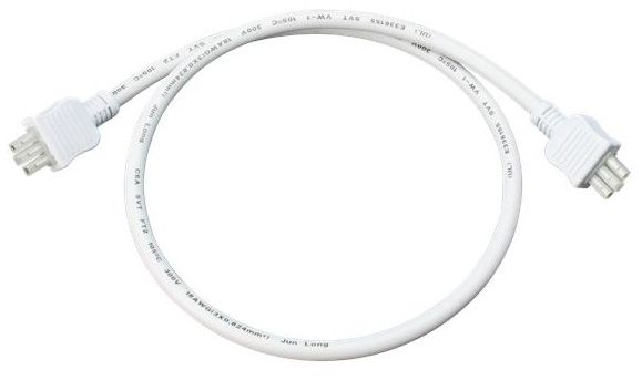 Vivid 18" Wide White Under Cabinet Connector Cord