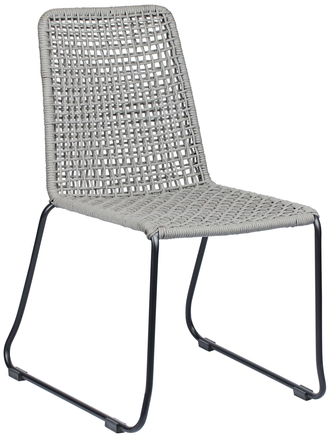 Zuo Carlo Dark Gray and Black Outdoor Dining Chair