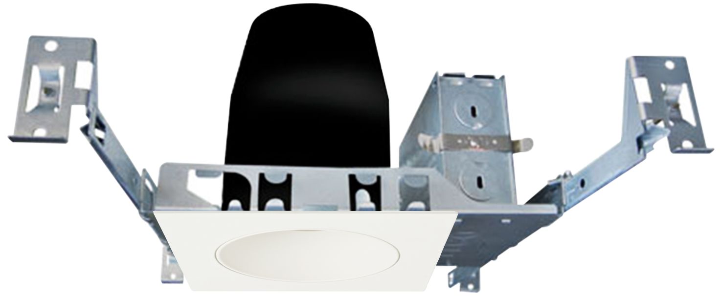 3" White 750 Lumen LED Standard Round Gimbal Recessed Kit