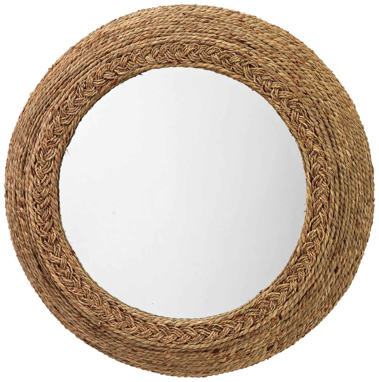 Seagrass 24 1/4" Round Wall Mirror 77E34 Lamps Plus