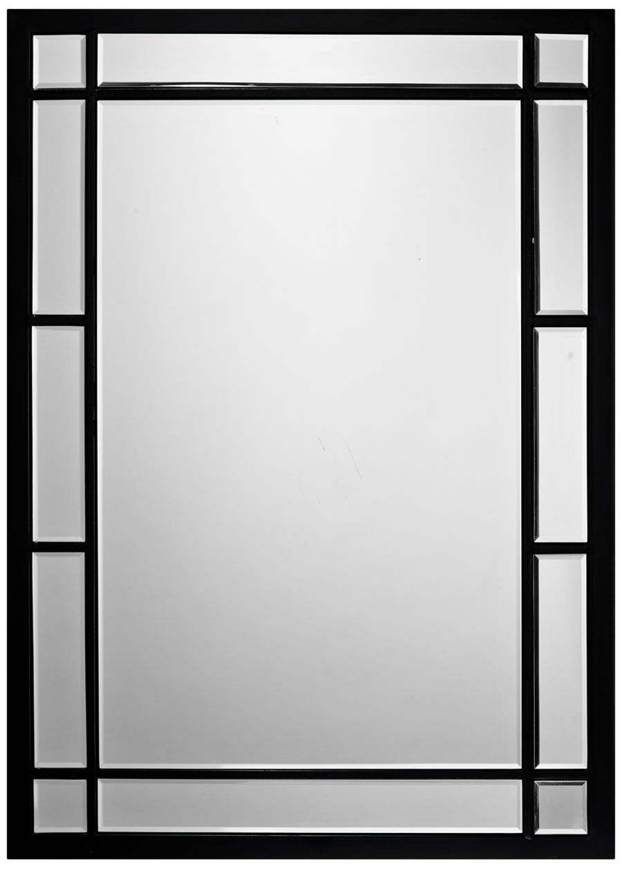 Chelsea Matte Black Metal 18" x 28" Wall Mirror 77E39 Lamps Plus