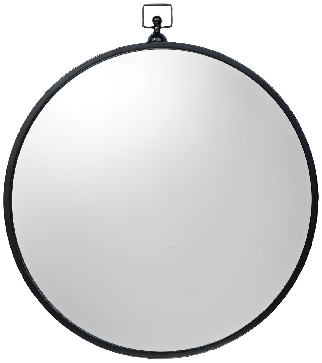 Zoe Black 23 1/2" x 26 Metal Wall Mirror