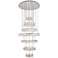 Monroe 33 1/2" Wide Chrome and Crystal 7-Tier LED Chandelier