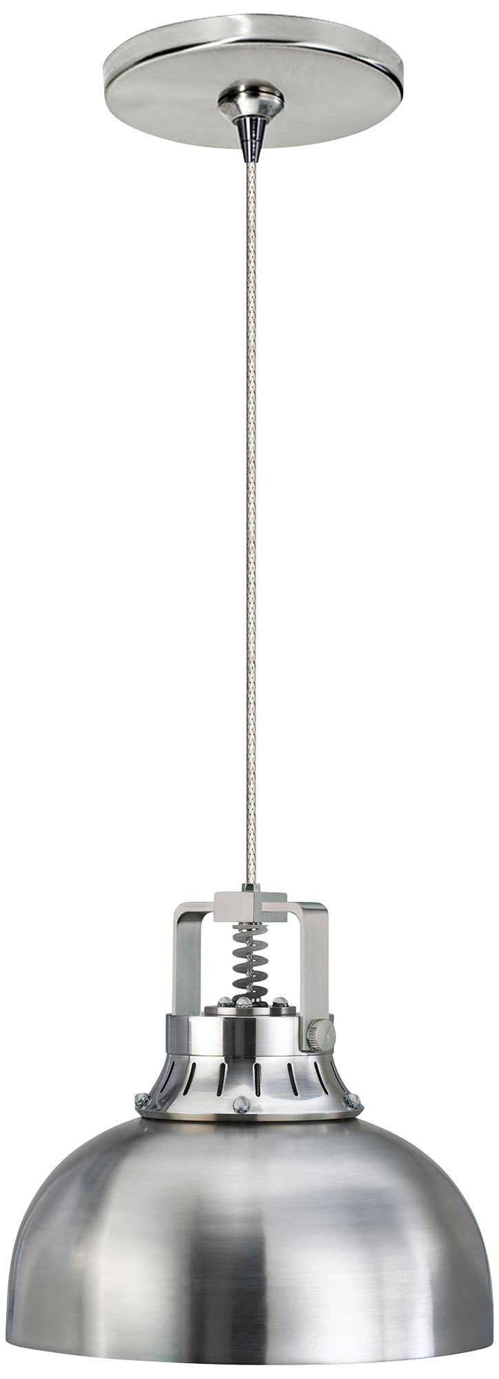 Mini Cargo Solid 6 1/2"W Nickel LED Freejack Pendant