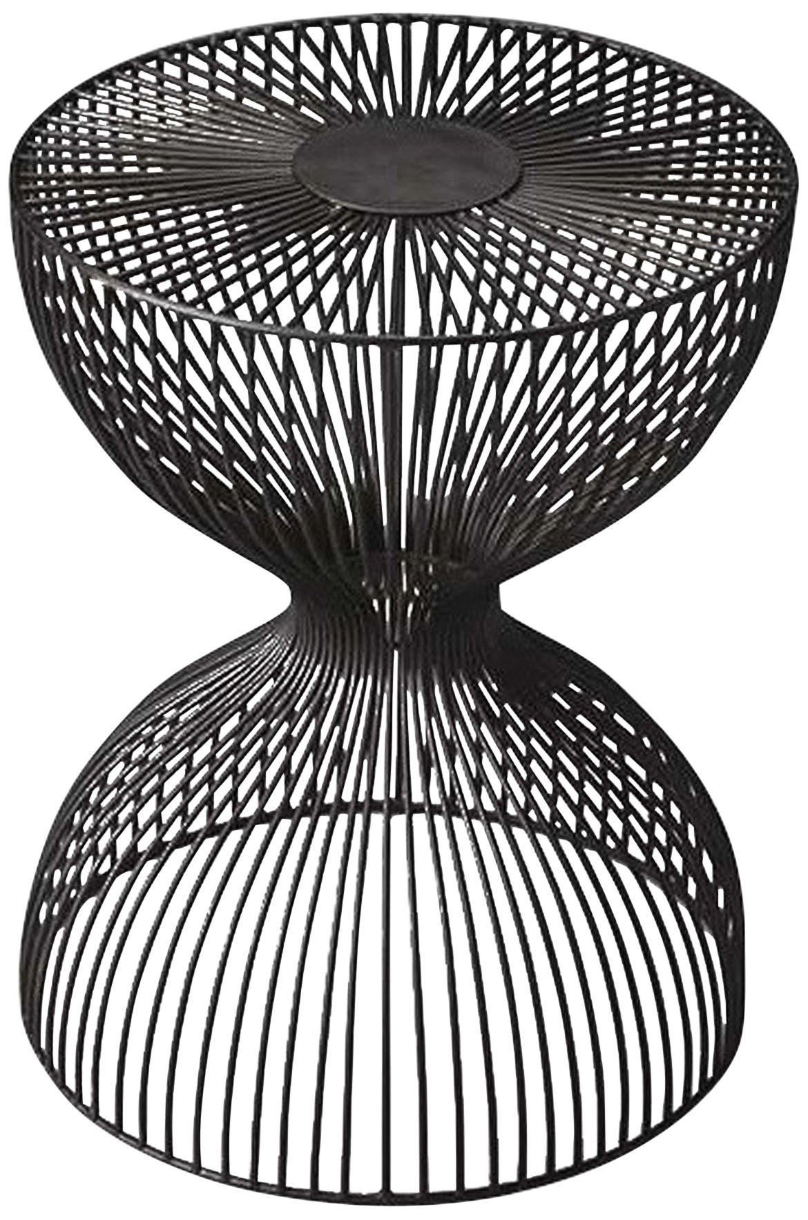 Butler Nicholas 14"W Open Hourglass Iron Cage Bunching Table