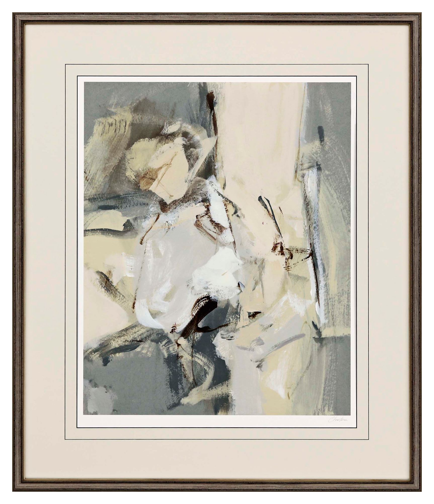 Left Bank II 40" High Framed Giclee Wall Art