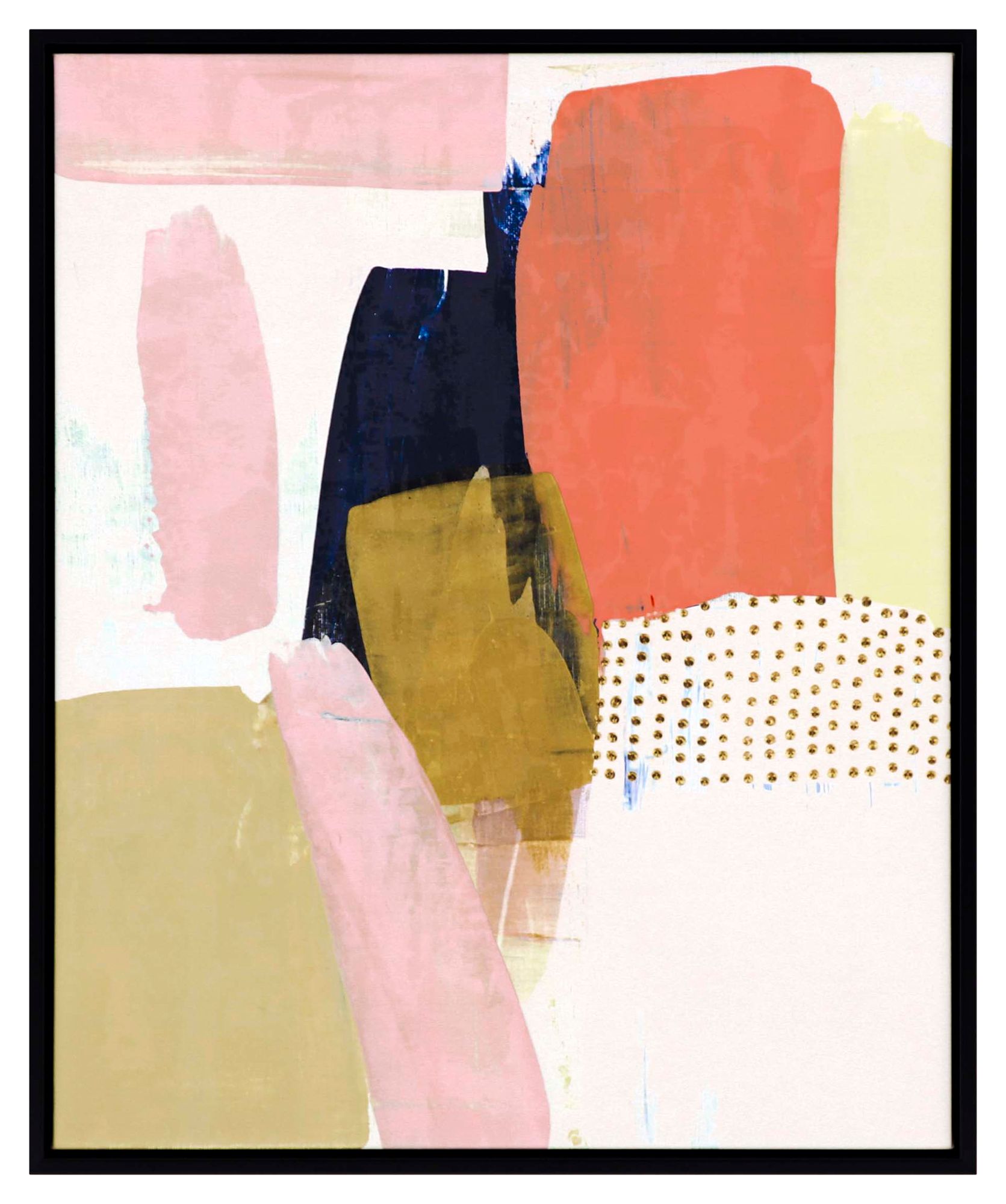 Badge 39" High Float Framed Giclee Canvas Wall Art