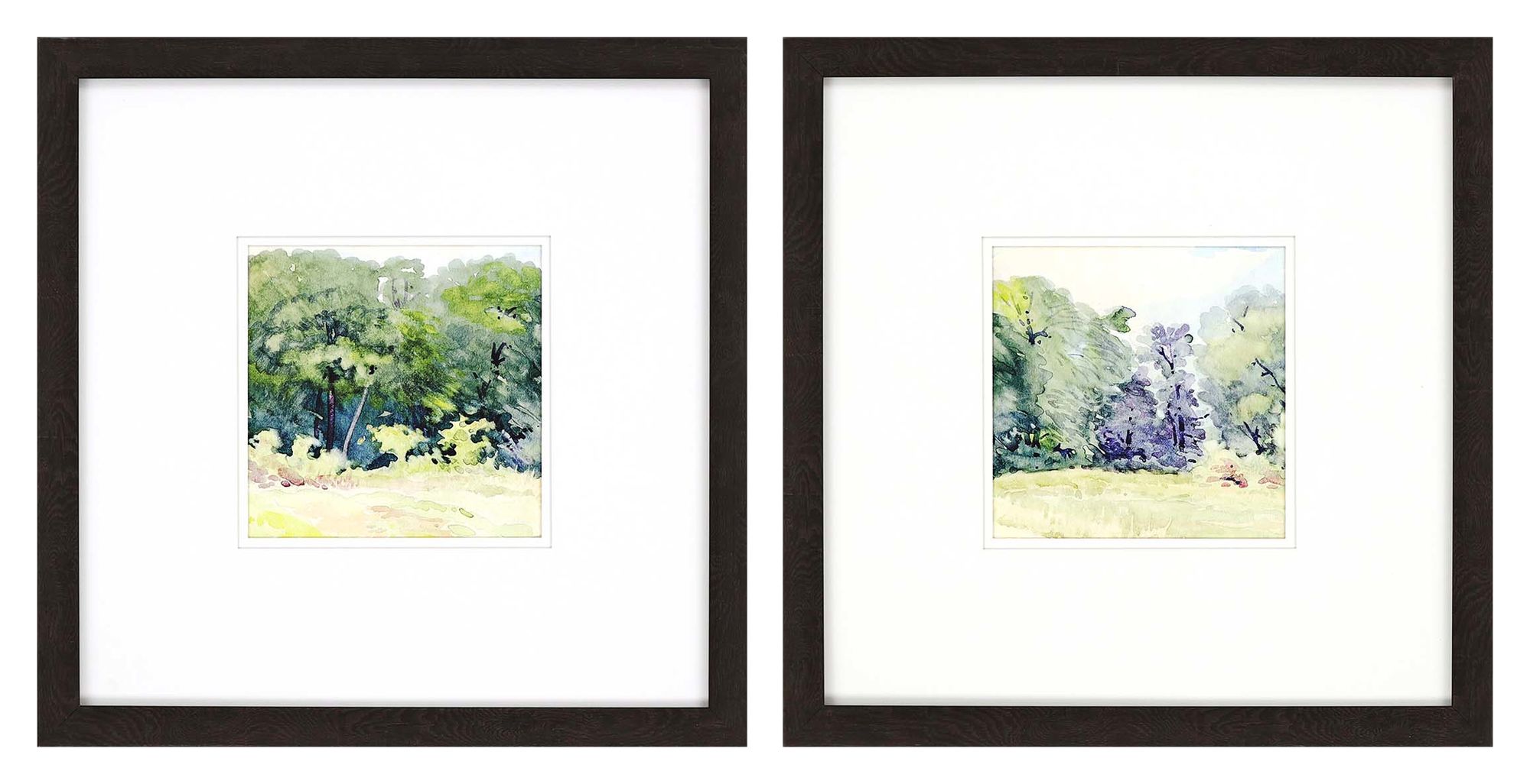 Petite Bella 18" Square 2-Piece Framed Giclee Wall Art Set