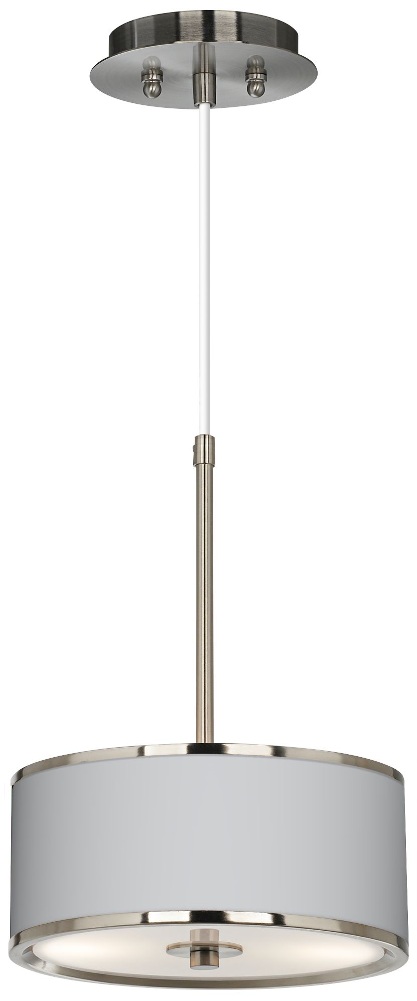 All Silver Giclee Glow 10 1/4" Wide Pendant Light