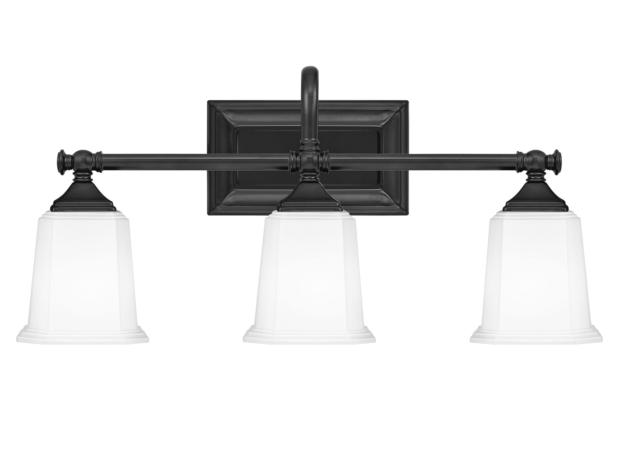 Quoizel Nicholas 22" Wide Earth Black 3-Light Bath Light